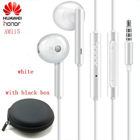 Original Huawei Earphone am116 Honor AM115 Headset Mic 3.5mm for HUAWEI P7 P8 P9 Lite P10 Plus Honor 5X 6X Mate 7 8 9 smartphone